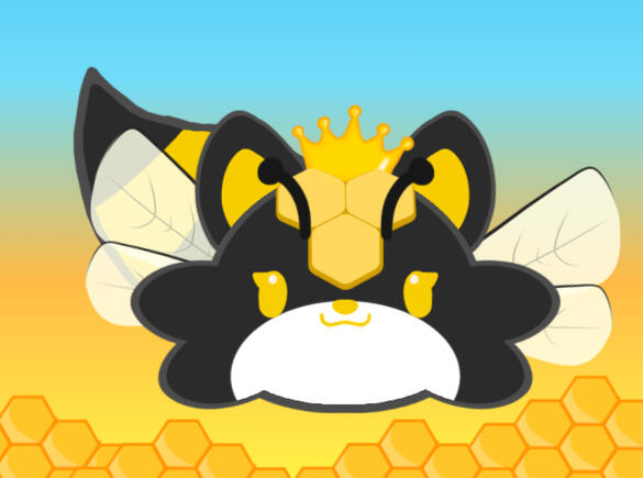 Slime bee art and rig by: @moomooclover